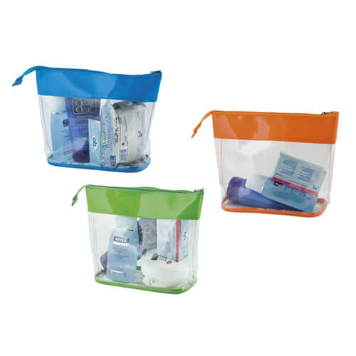 Necessaire personalizado em PVC transparente