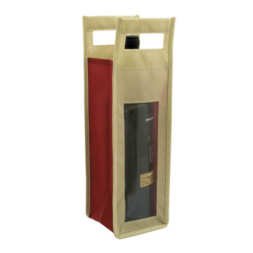 Saco para garrafa personalizado, em TNT de 80g