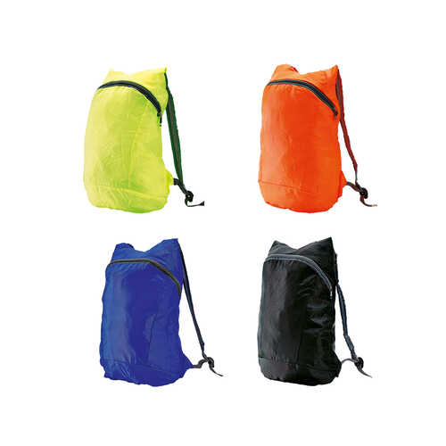 Mochila desportiva dobrável, em poliéster