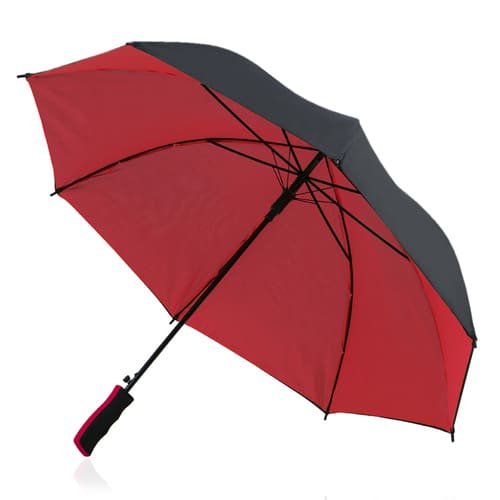 Guarda-chuva personalizado automático em poliéster bicolor, com cabo em EVA