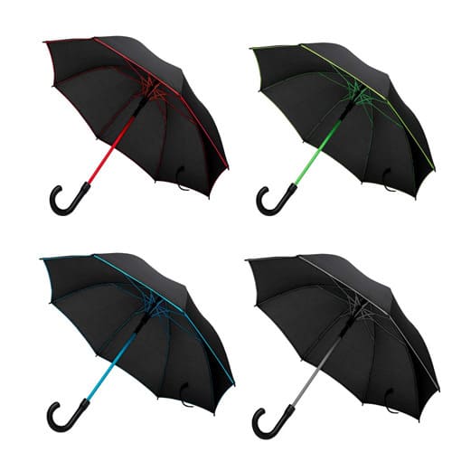 Guarda-chuva personalizado automático, com varetas coloridas