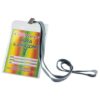 Identificador com lanyard em poliéster | SAM Brindes