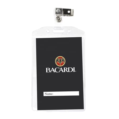 Identificador em PVC, com mola