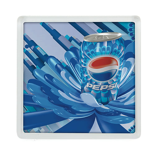 Crachás personalizados magnéticos, forma quadrada