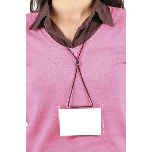 Identificador em PVC, com fio de pescoço