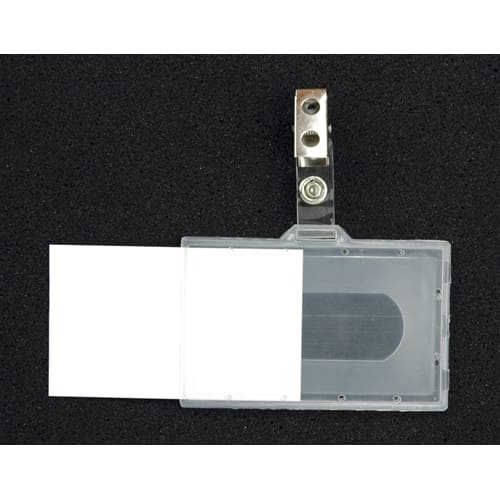 Identificador em PVC rígido, com mola