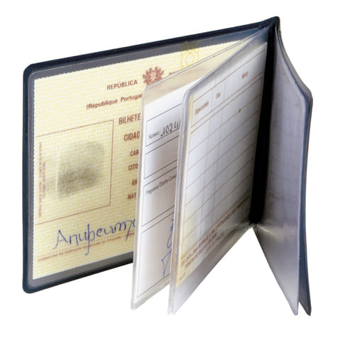 Bolsa porta-documentos em PVC, 6 divisórias