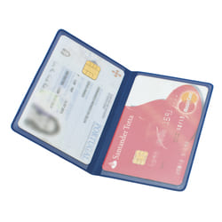 Porta-cartões duplo em PVC