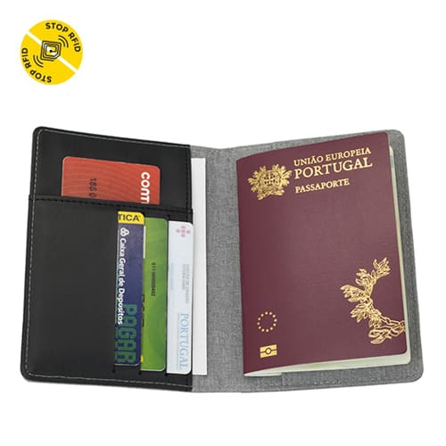Carteira para passaporte personalizada