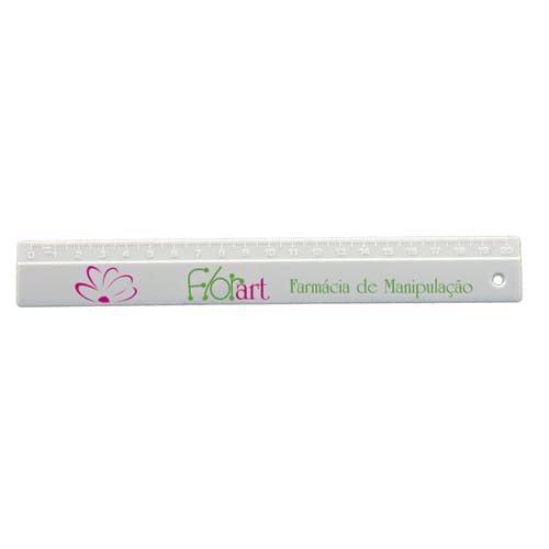 Régua personalizada com escala em relevo 20cm