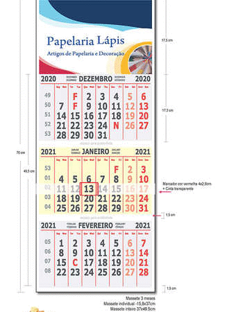 Calendários especiais para 2021