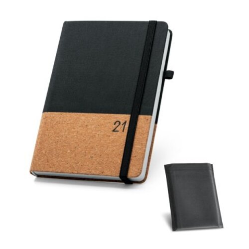Agenda personalizada 2021 cortiça e poliester B5
