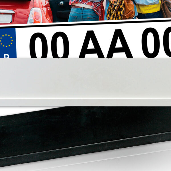 Suporte de matricula personalizado