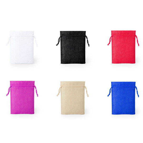 Mini saco personalizado com fecho de cordel