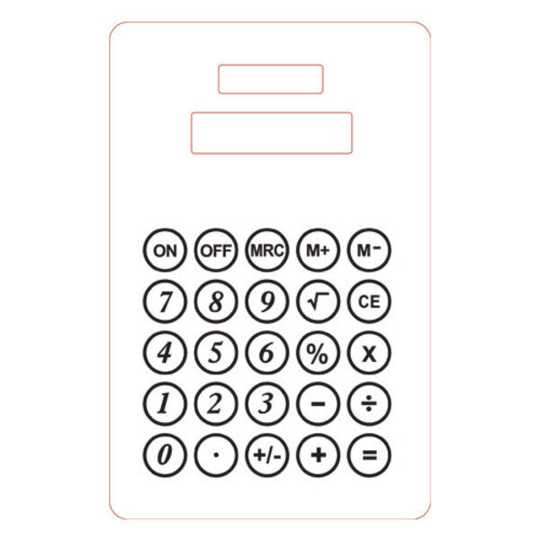 Calculadora personalizada de 8 dígitos
