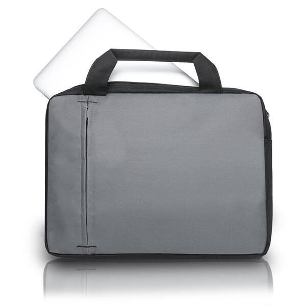Pasta personalizada em poliéster e PVC, com bolso frontal