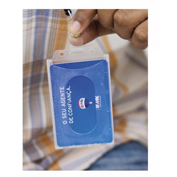 Identificador em PVC rígido com mola