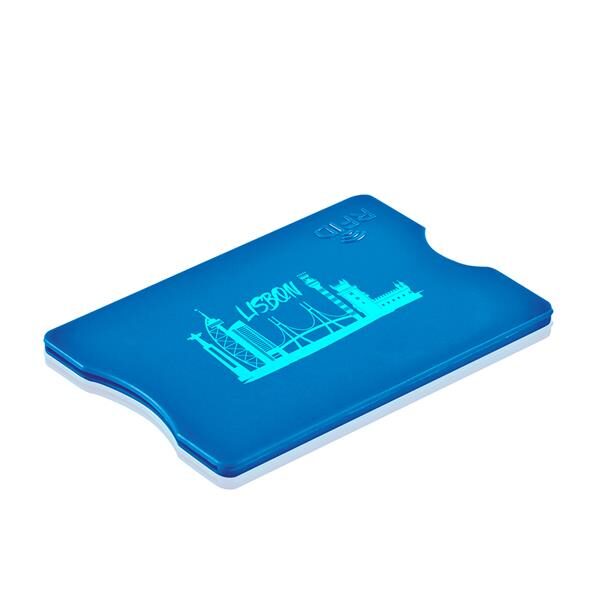 Porta-cartões personalizável em plástico, proteção contra RFID