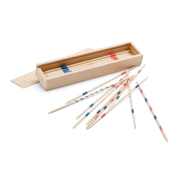 Mikado personalizado em caixa de madeira
