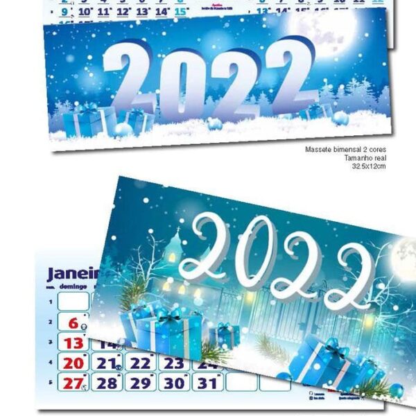 Calendários de parede para 2022